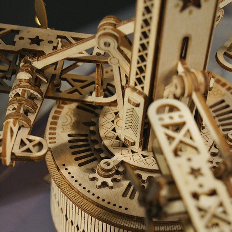 Robotime 3D Wooden Puzzle Toy - Air Control Tower Music Box - Woodylands Crafts