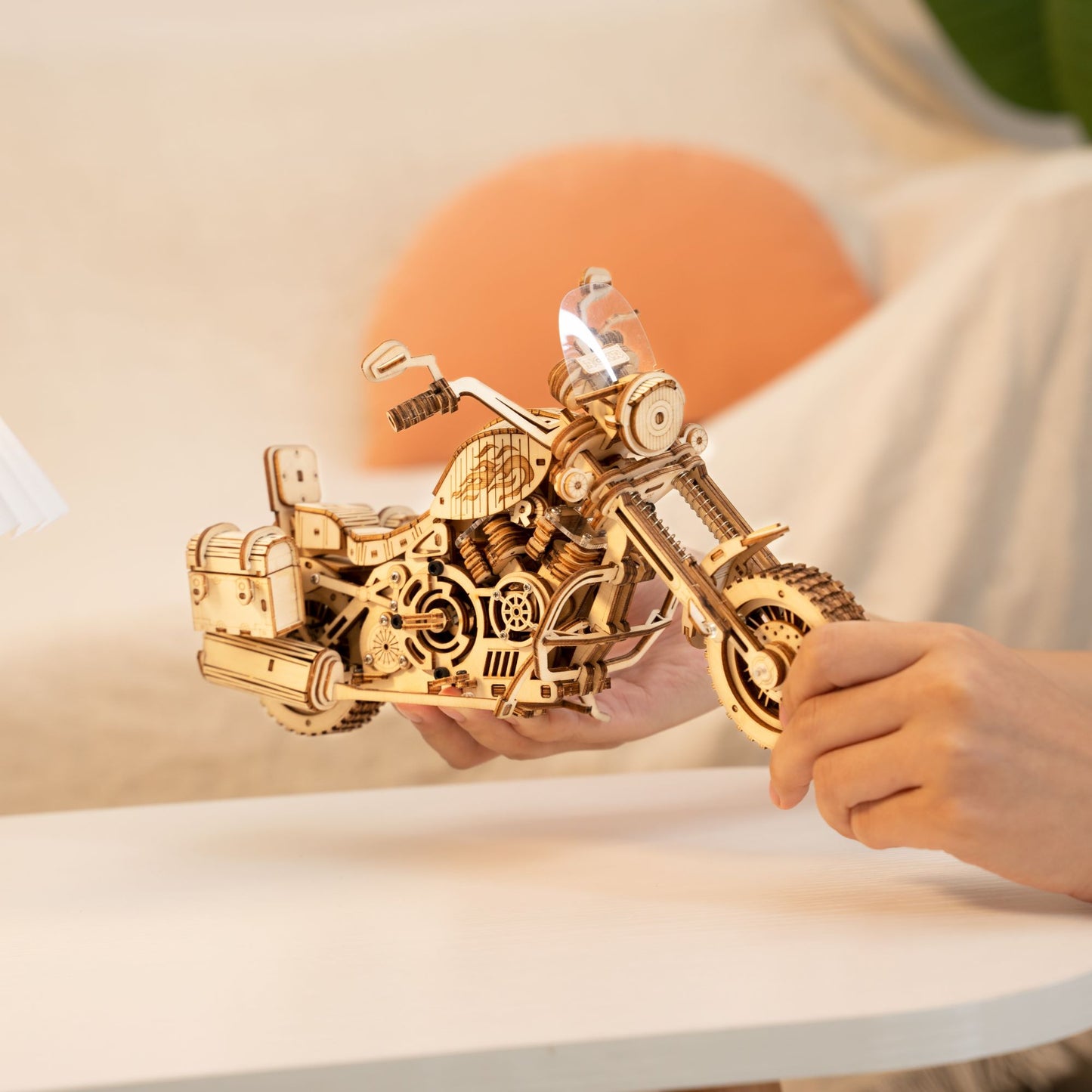 Robotime 3D Wooden Puzzle Toy Cruiser Motorcycle