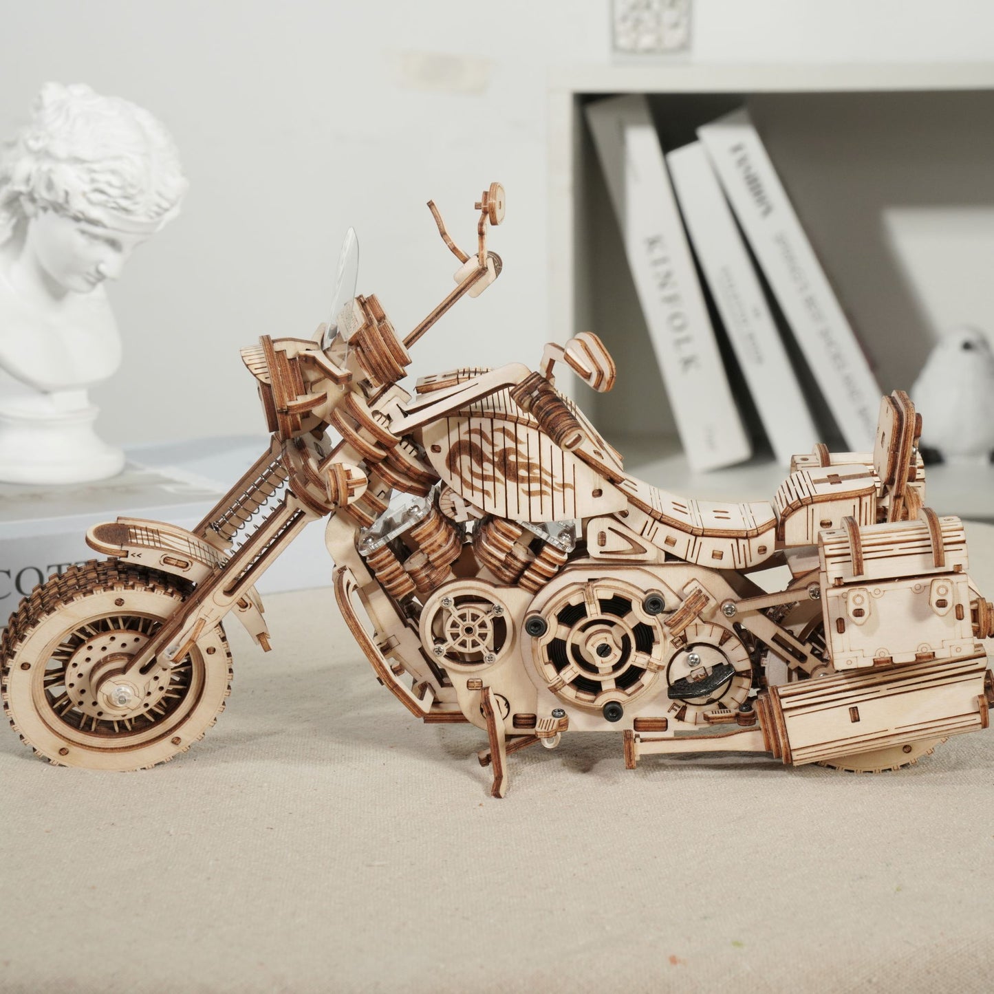 Robotime 3D Wooden Puzzle Toy Cruiser Motorcycle