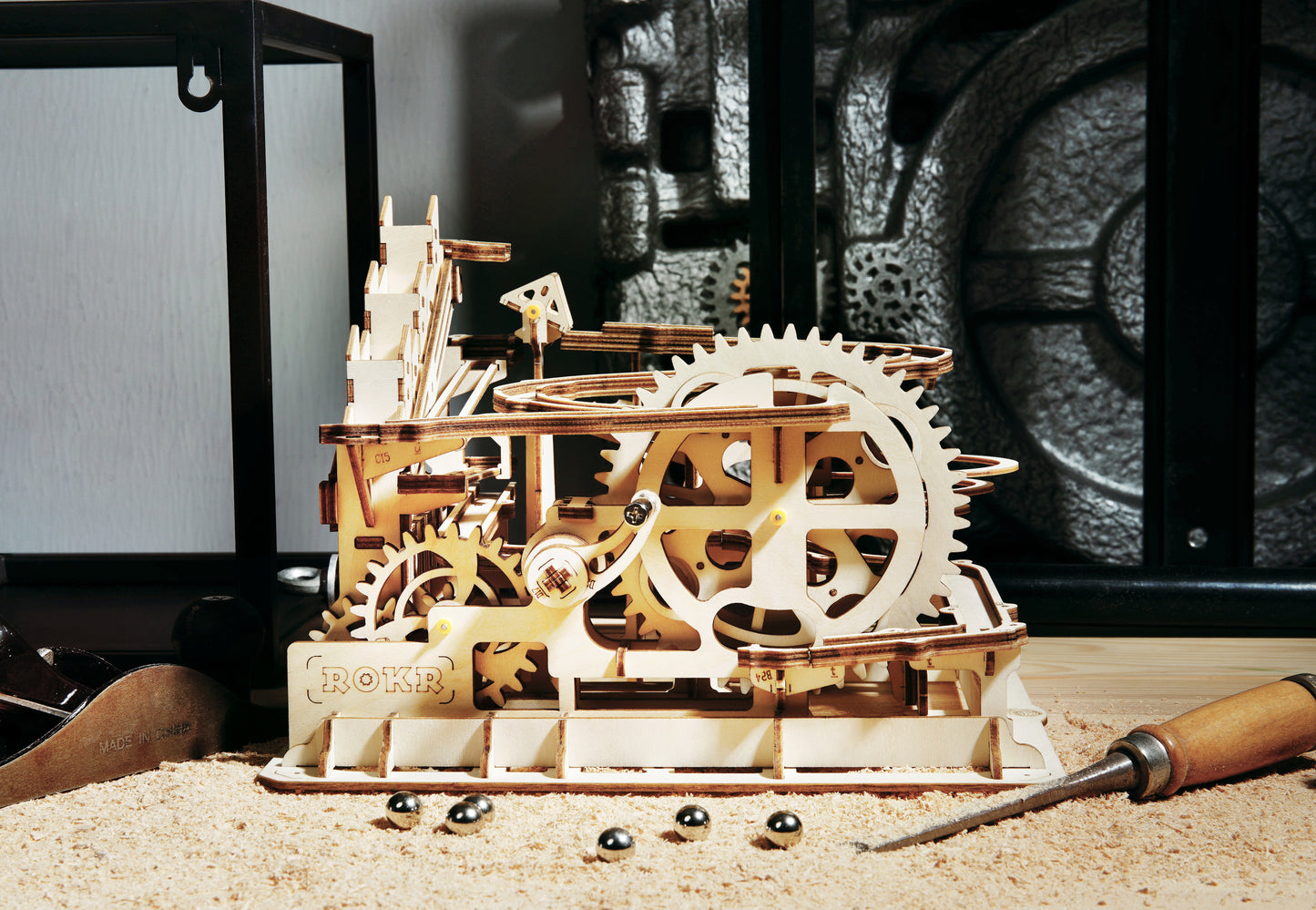 Robotime 3D Wooden Puzzle Toy - Marble Run - Parkour - Woodylands Crafts