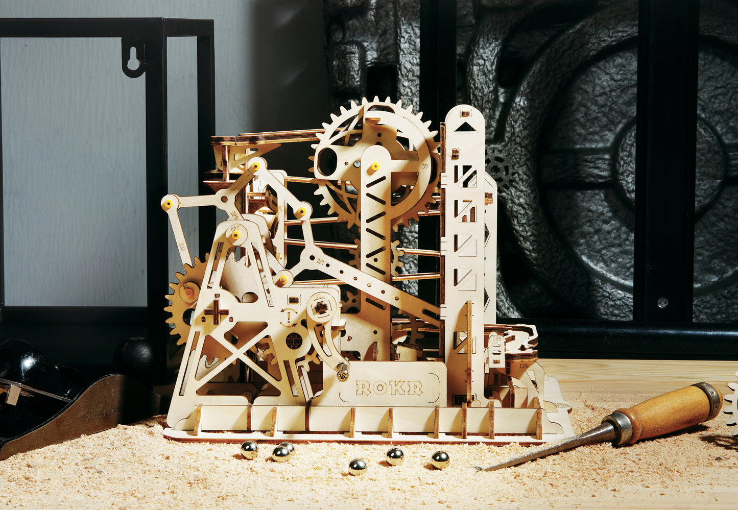 Robotime 3D Wooden Puzzle Toy - Marble Run - Parkour - Woodylands Crafts