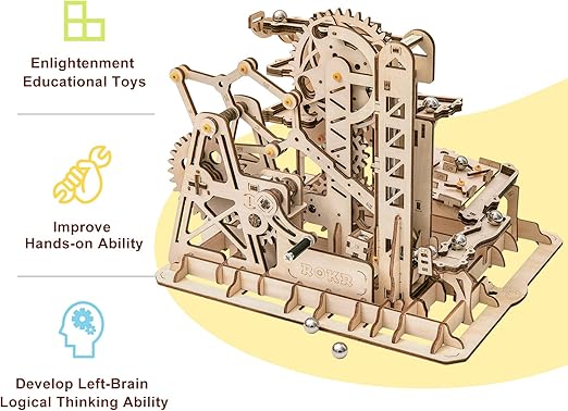 Robotime 3D Wooden Puzzle Toy - Marble Run - Explorer - Woodylands Crafts