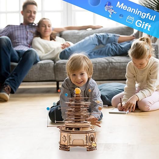 Robotime 3D Wooden Puzzle Toy - Huge Orbiting Solar System 8 Planets - Woodylands Crafts (Copy)