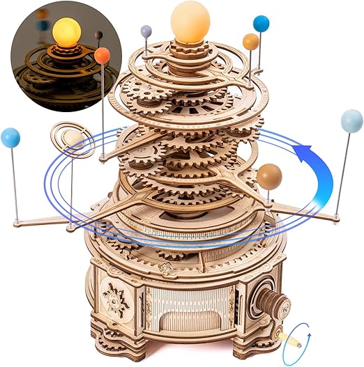 Robotime 3D Wooden Puzzle Toy - Huge Orbiting Solar System 8 Planets - Woodylands Crafts (Copy)