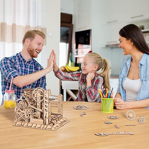 Robotime 3D Wooden Puzzle Toy - Marble Run - Explorer - Woodylands Crafts