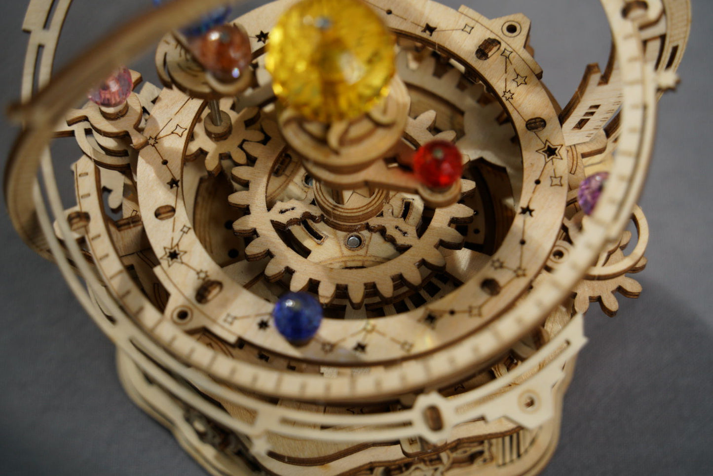 Robotime 3D Wooden Puzzle Toy - Starry Night Planetary Music Box - Woodylands Crafts