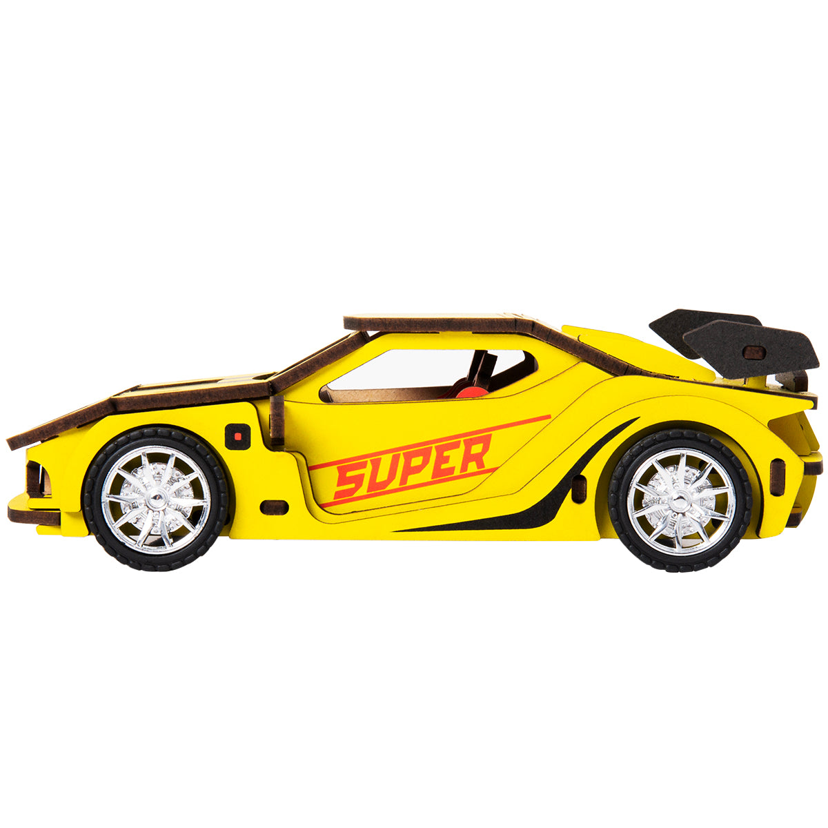 Robotime 3D Wooden Puzzle Toy Cars - Supercar - Woodylands Crafts