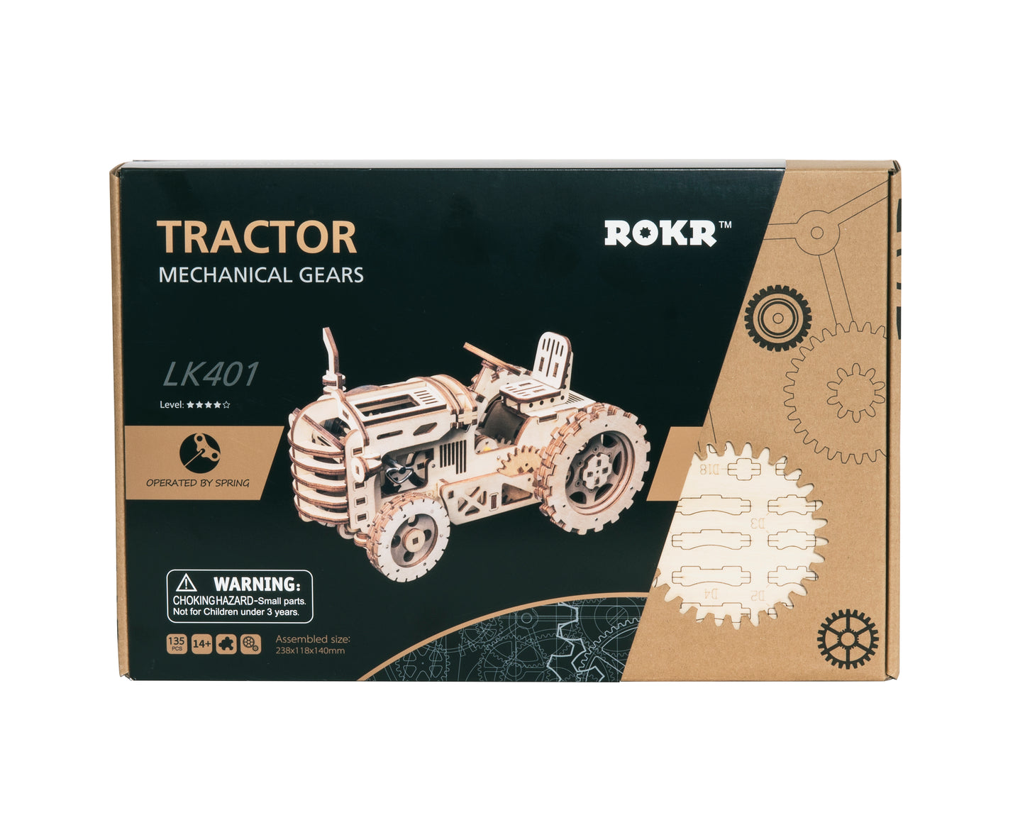 Robotime 3D Wooden Puzzle Toy - Tractor - Woodylands Crafts