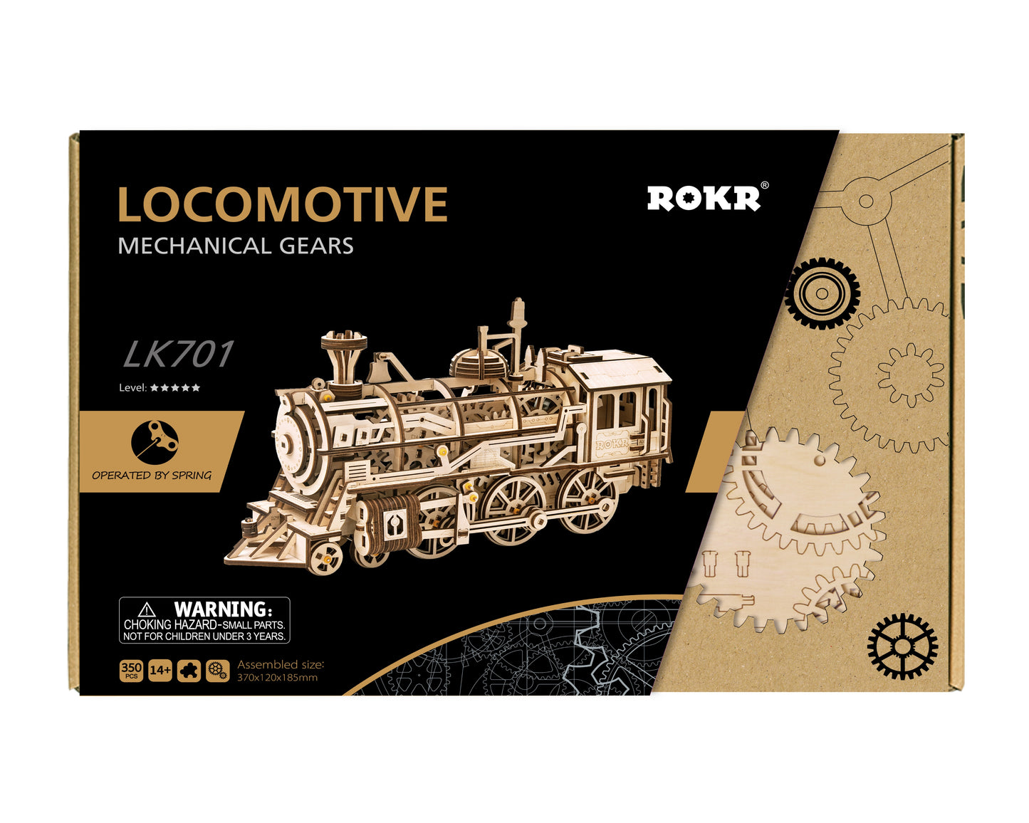 Robotime 3D Wooden Puzzle Toy Trains - Train Locomotive - Woodylands Crafts