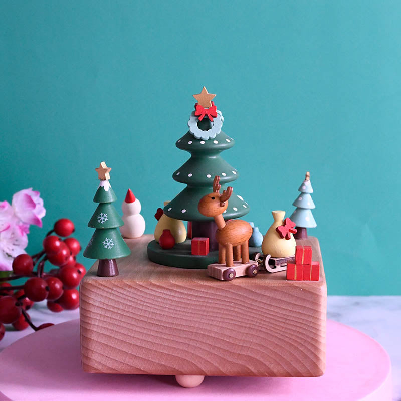 Woodylands Spieluhr - Der Schlitten des Weihnachtsmanns