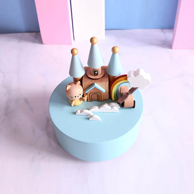 Wooden Music Box - Rainbow Castle - The city of the sky tune