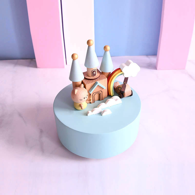 Wooden Music Box - Rainbow Castle - The city of the sky tune