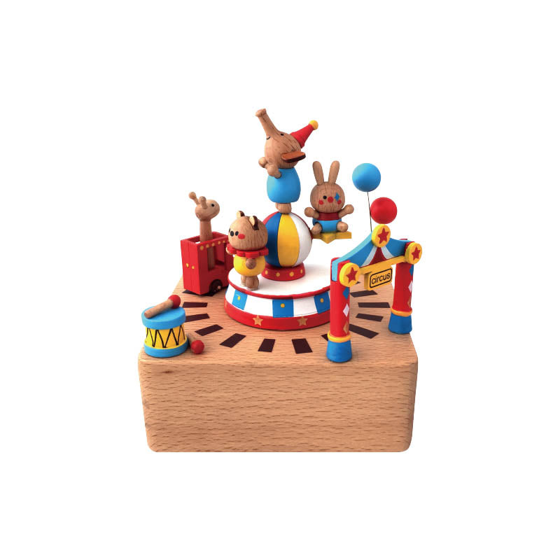 Wooden Music Box - Circus - Yellow Submarine tune