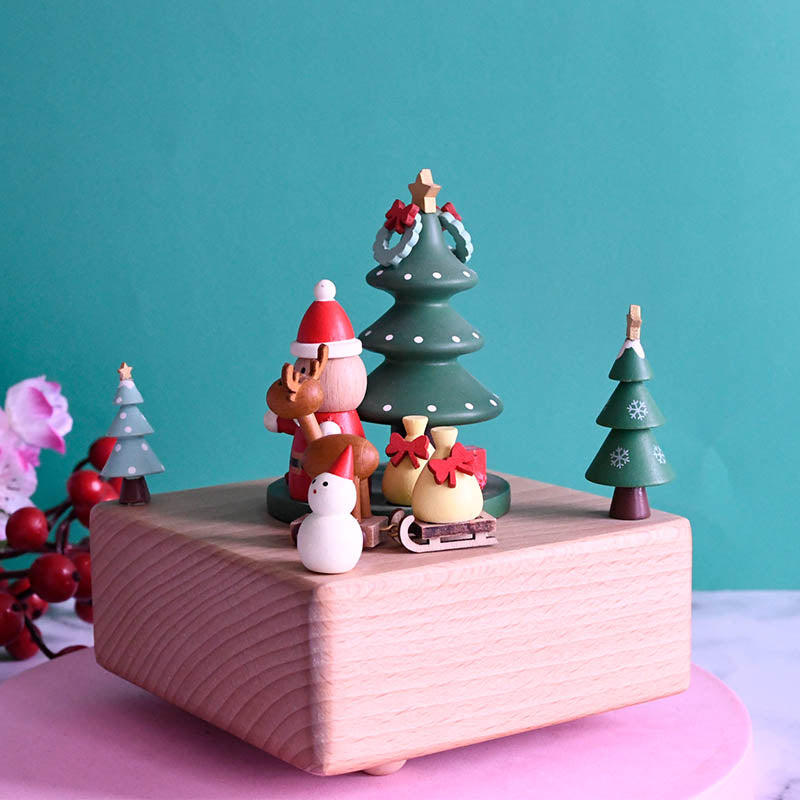 Woodylands Spieluhr - Der Schlitten des Weihnachtsmanns