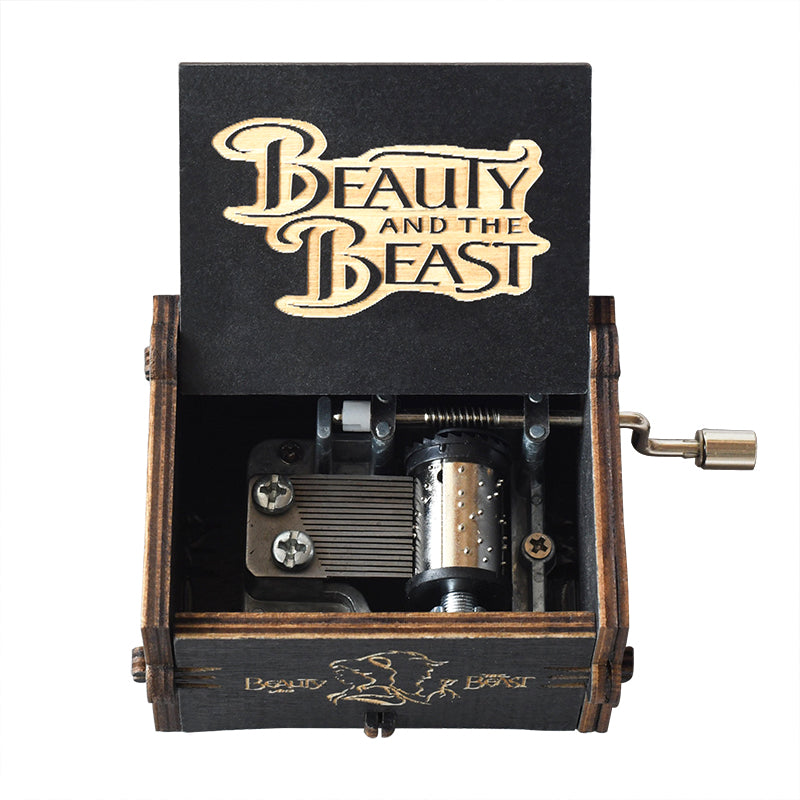 Beauty and The Beast - Hand-Crank Carillon Music Box