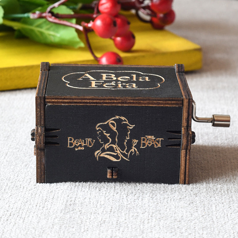 Beauty and The Beast - Hand-Crank Carillon Music Box