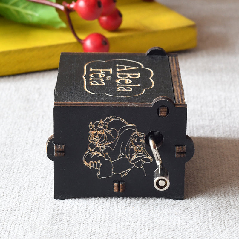 Beauty and The Beast - Hand-Crank Carillon Music Box