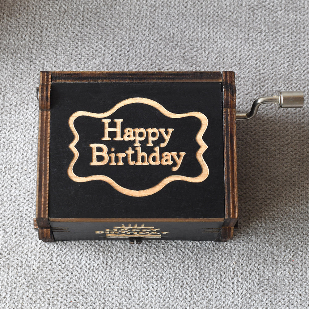 Happy Birthday - Hand-Crank Carillon Music Box