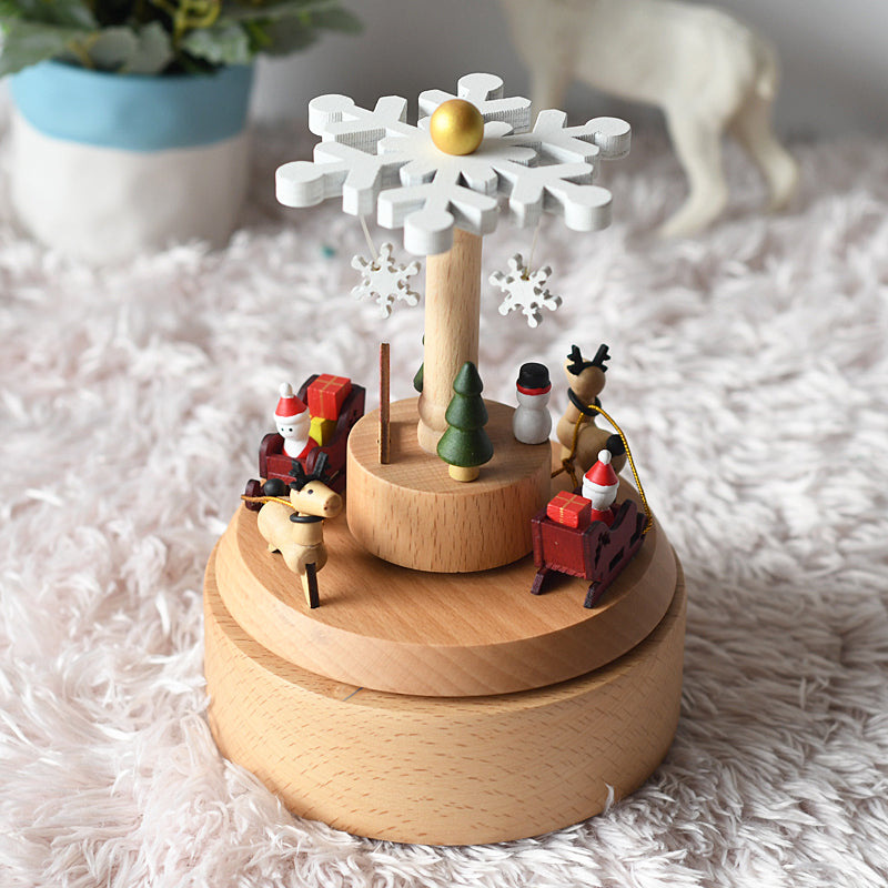 Woodylands Spieluhr - Weihnachtsschneeflocke