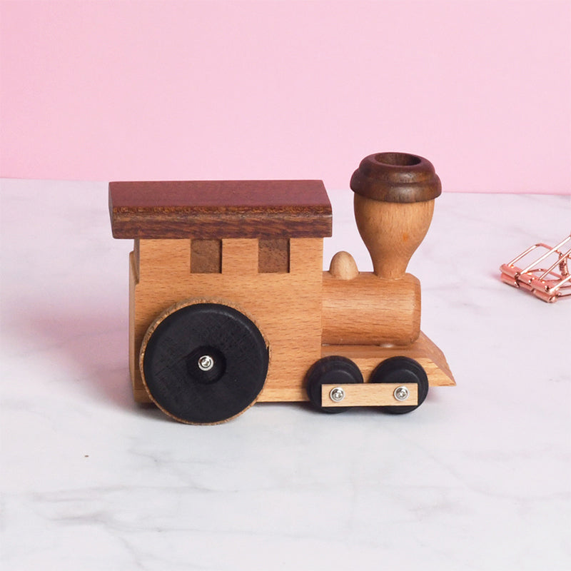 Woodylands Wind-up Toy Cars - Train Music Box - Memory tune - Woodylands Vehicles