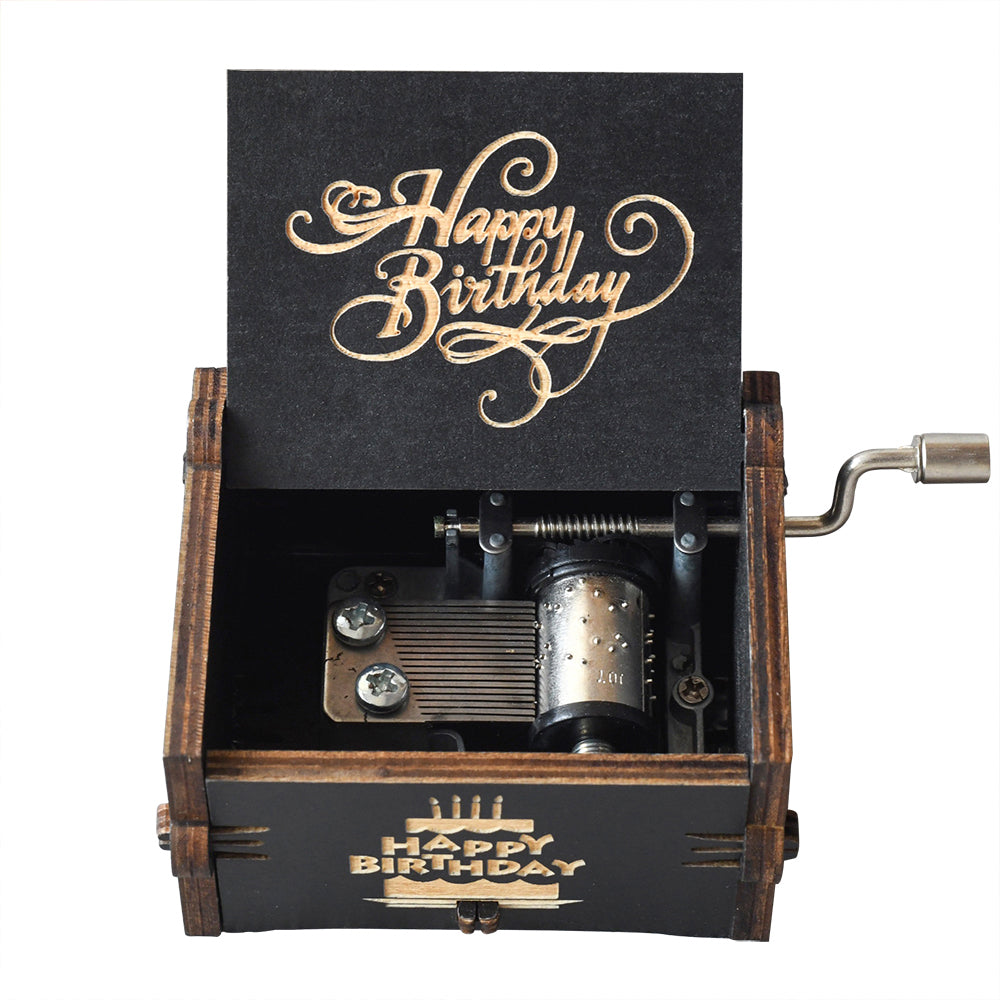 Happy Birthday - Hand-Crank Carillon Music Box