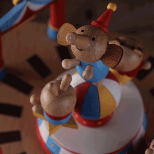 Wooden Music Box - Circus - Yellow Submarine tune