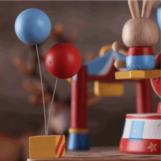 Wooden Music Box - Circus - Yellow Submarine tune