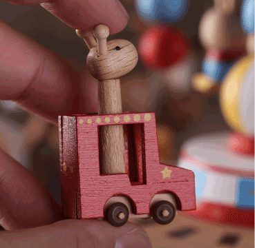 Wooden Music Box - Circus - Yellow Submarine tune