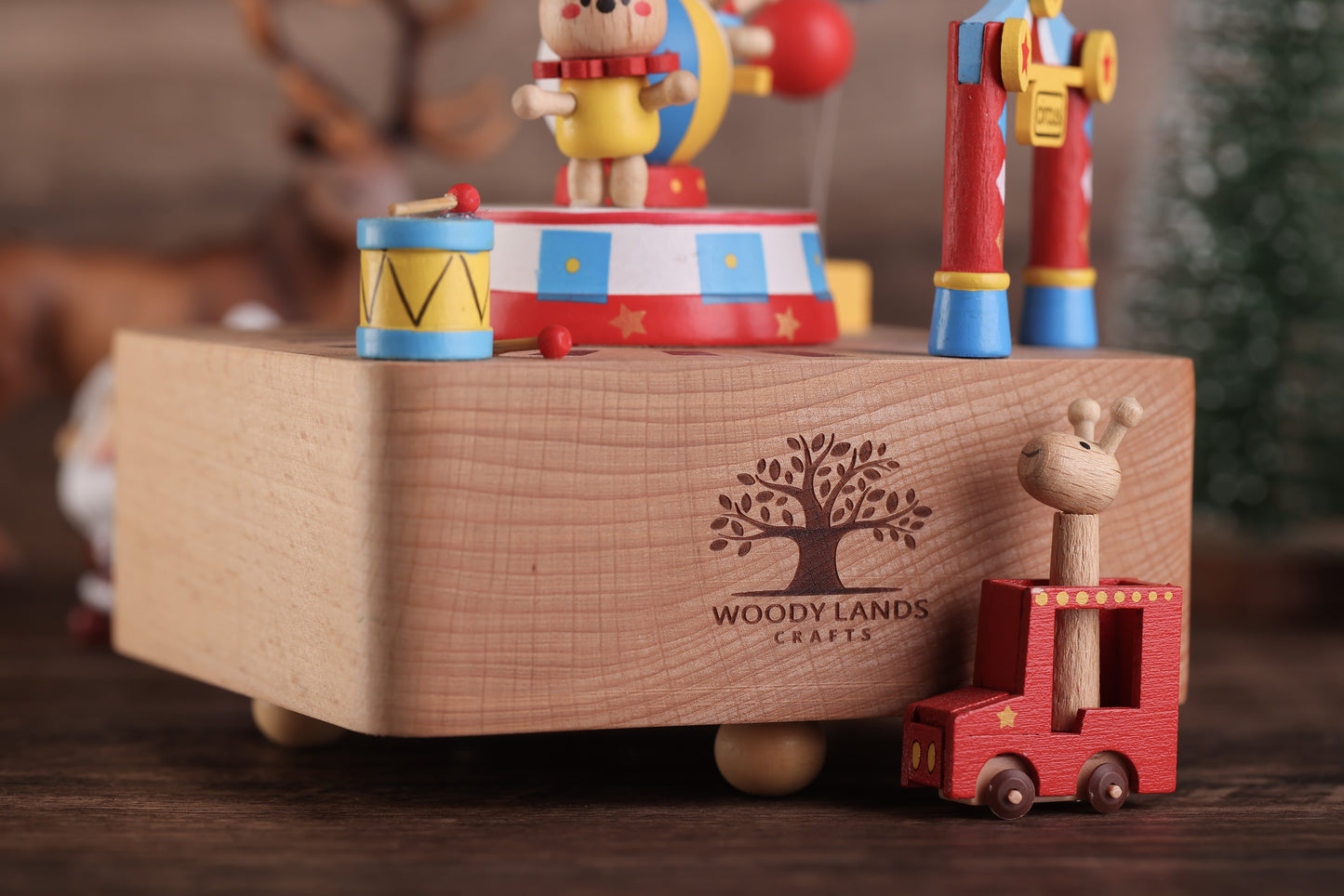 Wooden Music Box - Circus - Yellow Submarine tune