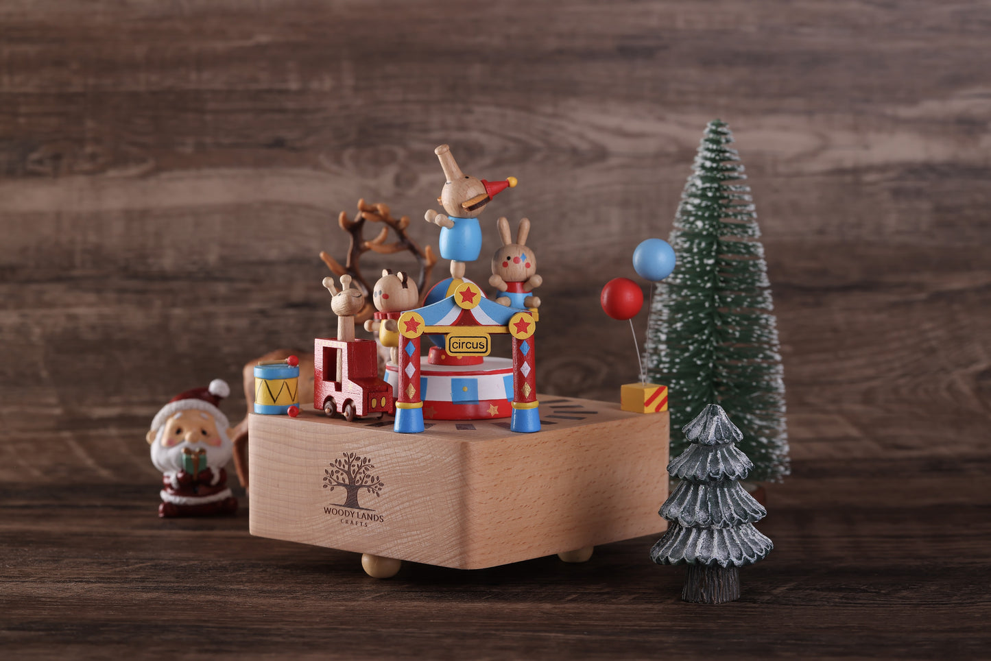 Wooden Music Box - Circus - Yellow Submarine tune
