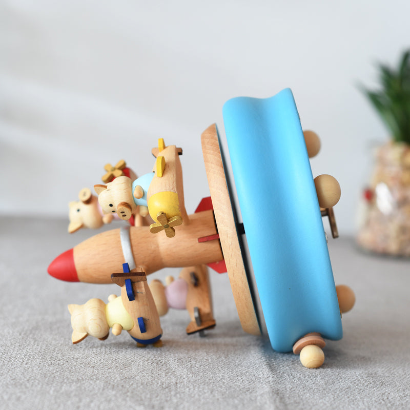 Wooden Music Box - Flying Pigs - The city of the sky tune - Music box