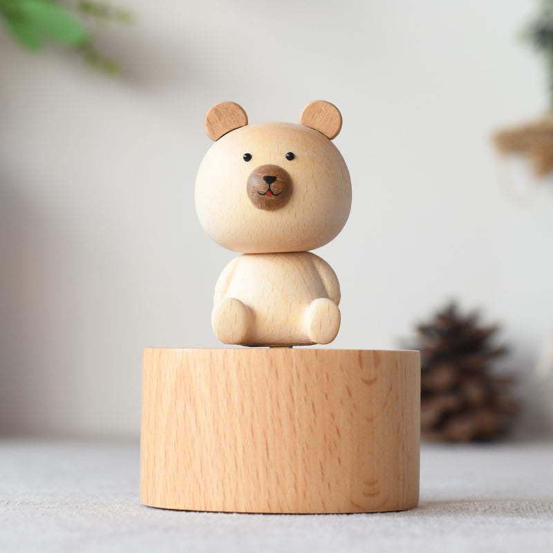 mini wooden music box