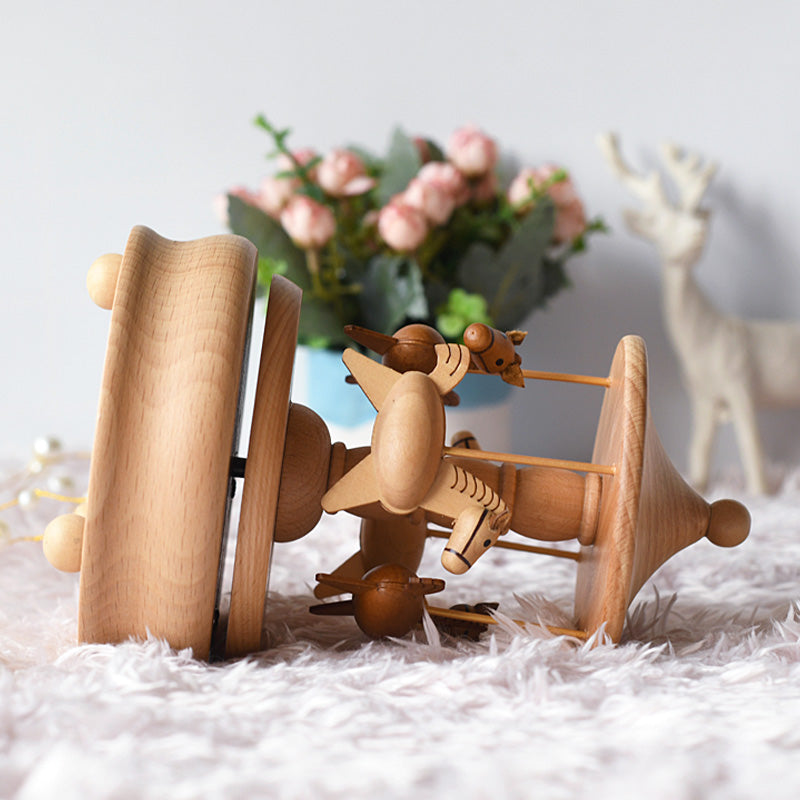 Wooden Music Box - Carousel - The city of the sky tune