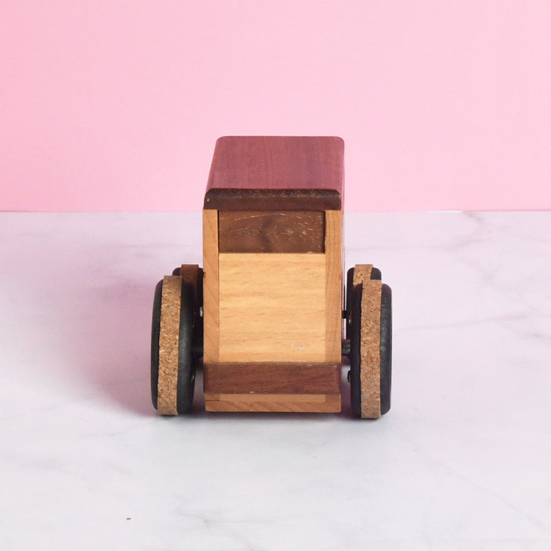 Woodylands Wind-up Toy Cars - Bus Music Box - Memory tune - Woodylands Vehicles