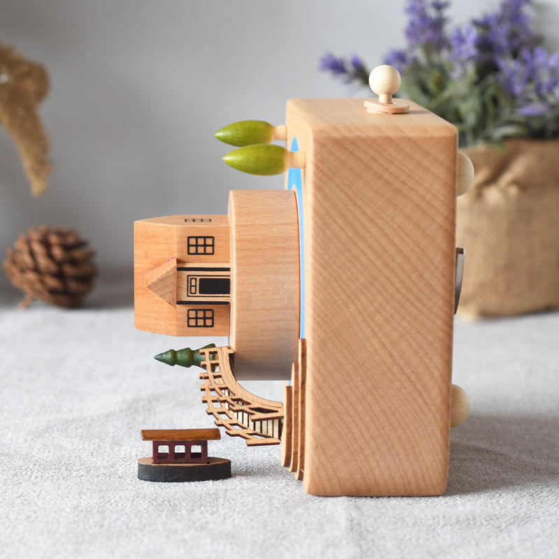 Wooden Music Box - Small Bridge - Spirited away