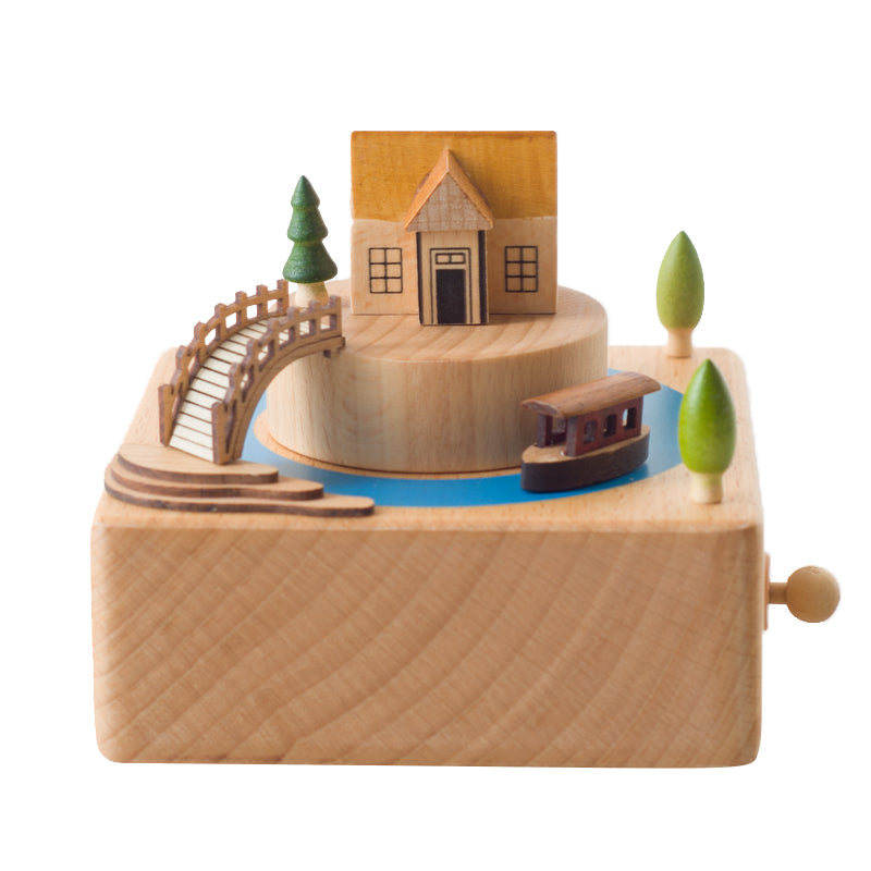 Wooden Music Box - Small Bridge - Spirited away