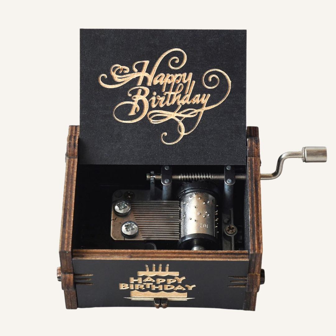 Happy Birthday - Hand-Crank Carillon Music Box