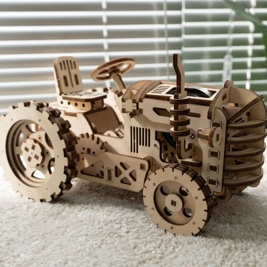 Robotime DIY Wooden Toy -  Tractor - Woodylands Crafts
