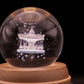 3D Crystal Baby Night Light Snowglobe Music Box - Merry Go Rounds Carousel