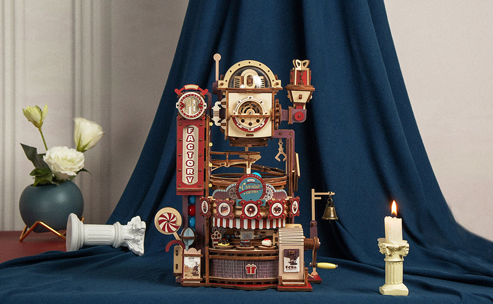 DIY Robotime Kugelbahn – Schokoladenfabrik