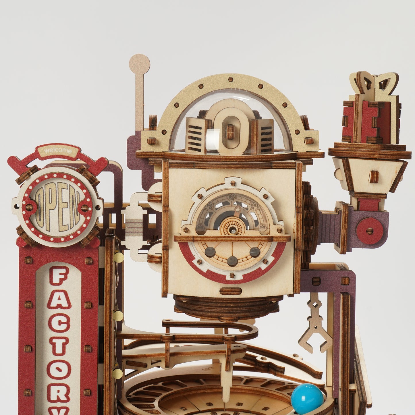 Robotime 3D Wooden Puzzle Toy - marble run - Chocolate Factory - Woodylands Crafts