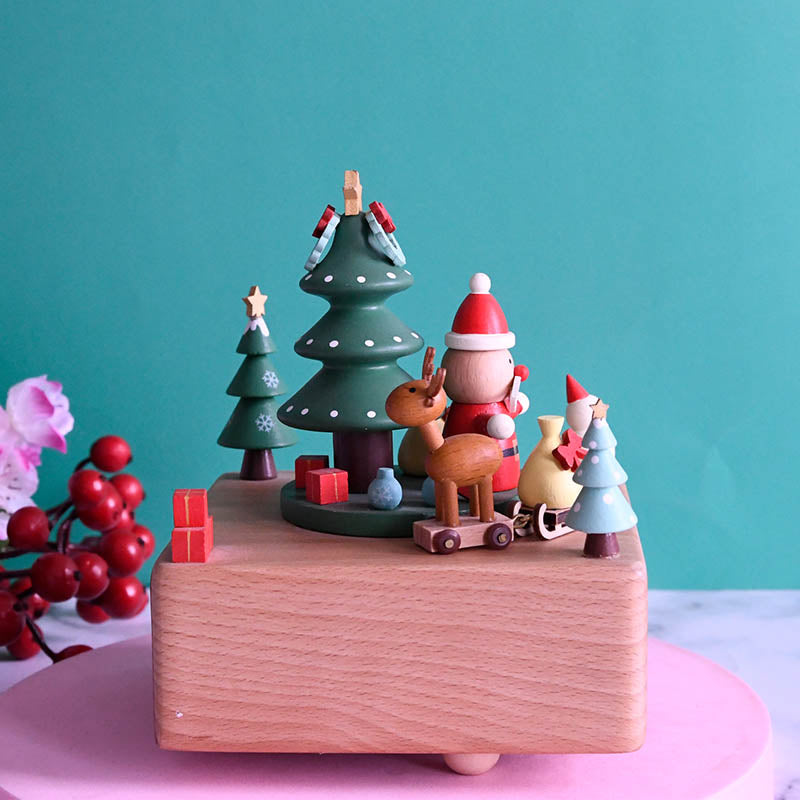 Caja de música Woodylands - Trineo de Papá Noel