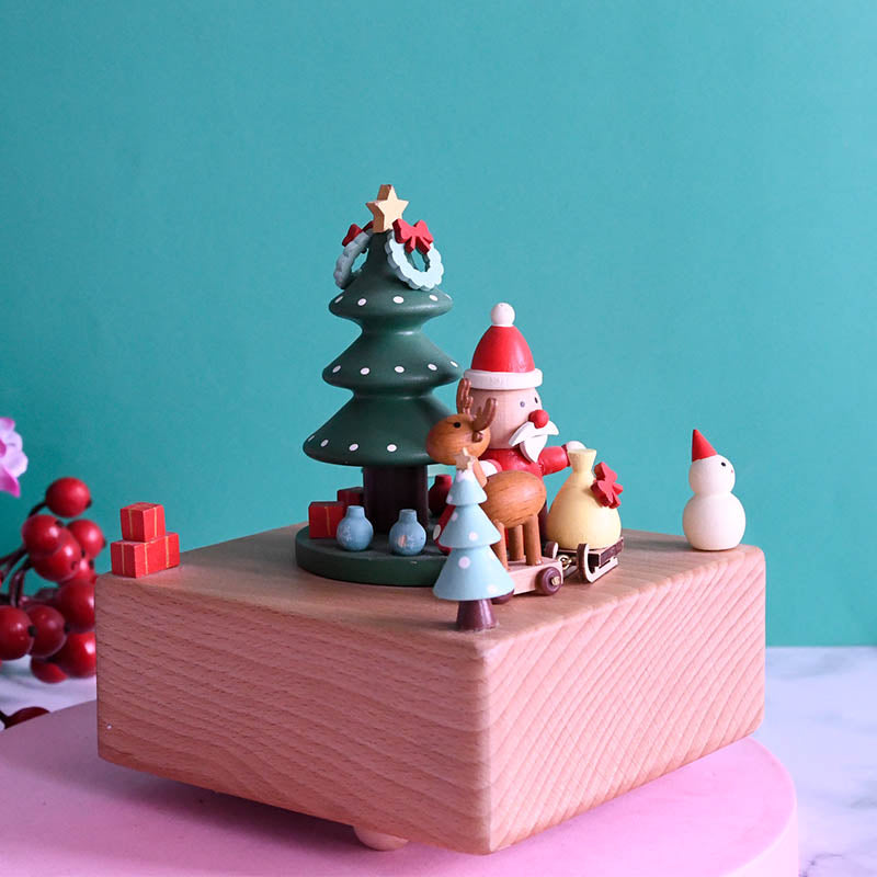 Woodylands Spieluhr - Der Schlitten des Weihnachtsmanns