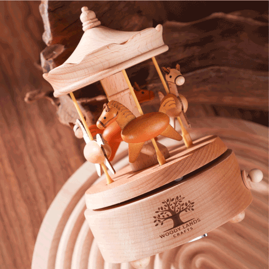 dancing horses carousel music box