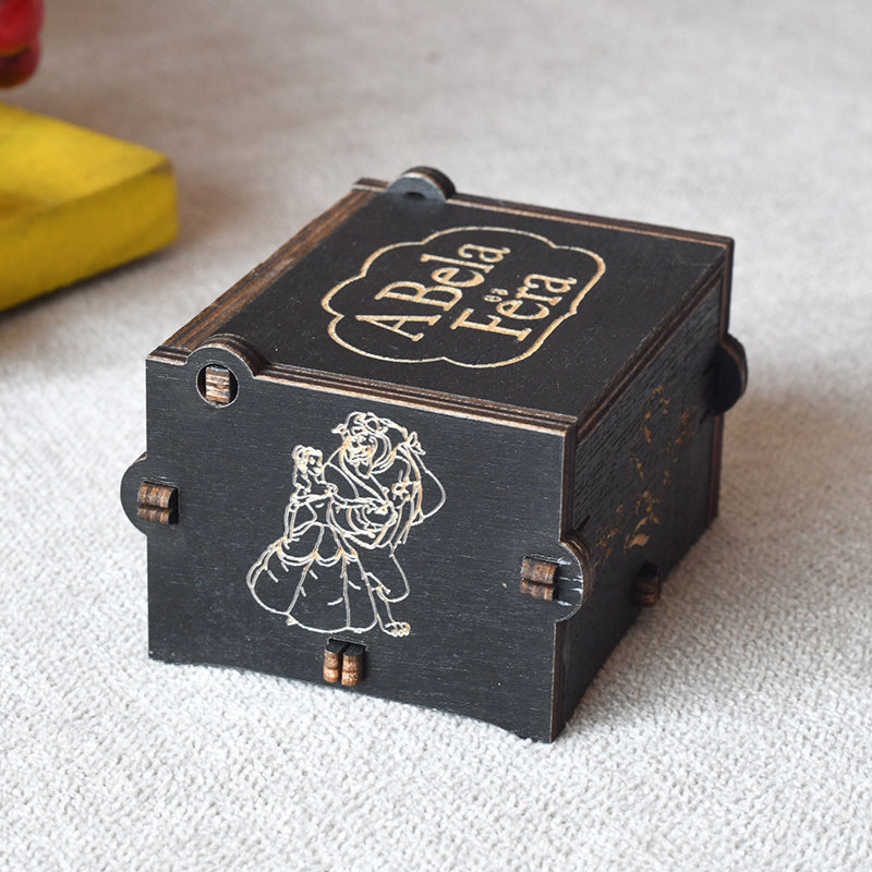 Beauty and The Beast - Hand-Crank Carillon Music Box