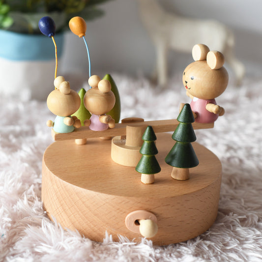 Wooden Music Box - Birthday Play - The city of the sky tune