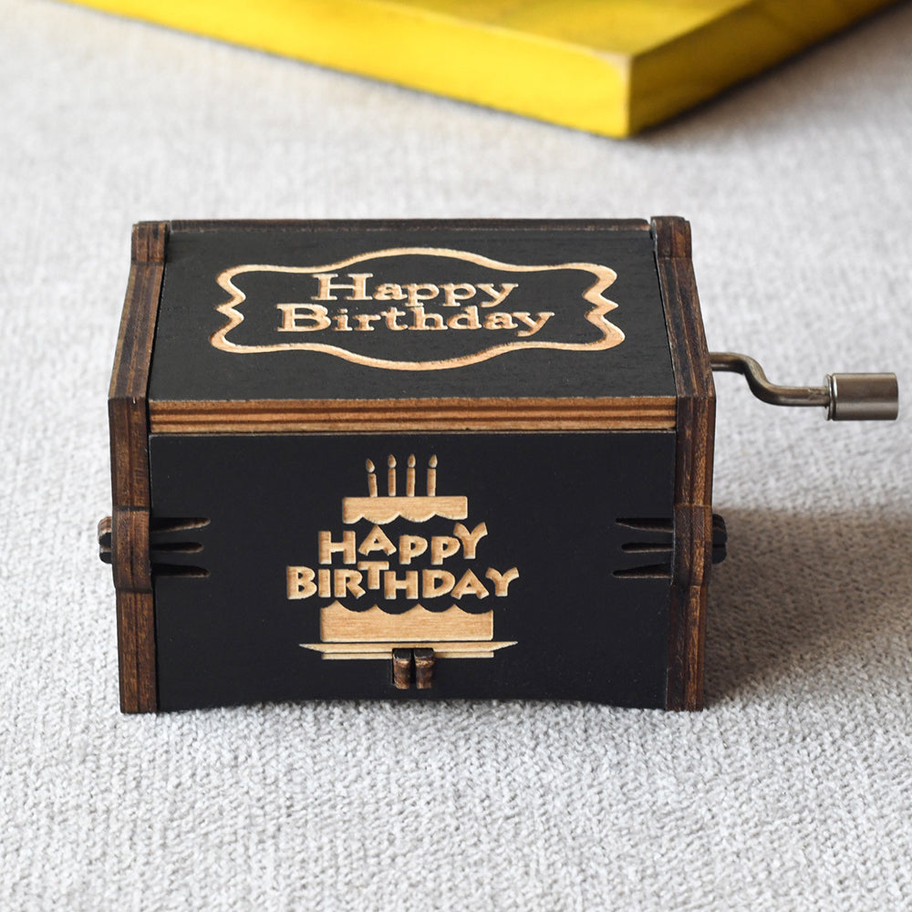 Happy Birthday - Hand-Crank Carillon Music Box