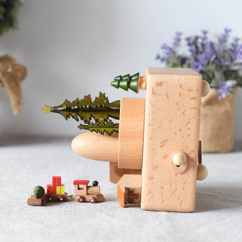 Woodylands Spieluhr - Weihnachtszug aus Holz