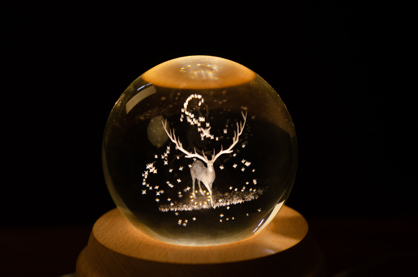 Reindeer 3D Crystal Baby Night Light