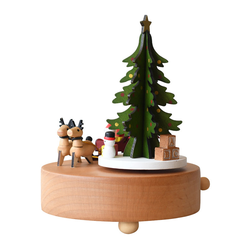 Caja de música Woodylands - Árbol de Navidad cervatillo